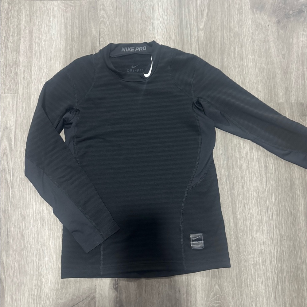 Nike Pro boys  Long Sleeve Black thermal
